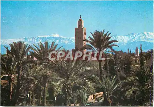 Cartes postales moderne Marrakech Koutoubla Grand Atlas