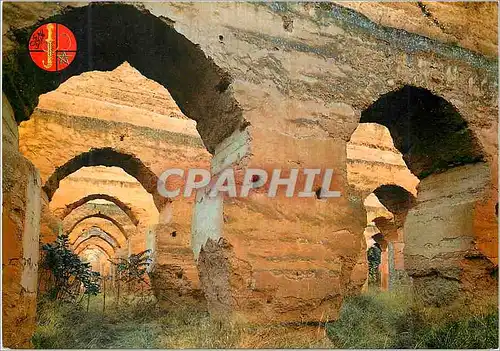 Moderne Karte Meknes Ecuries de Moulay Ismail (12 000 chevaux)