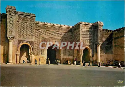 Moderne Karte Meknes Bab Mansour