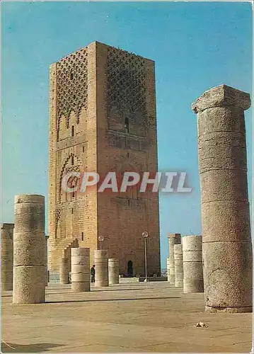 Moderne Karte Rabat Tour Hassan (XIIe Siecle)