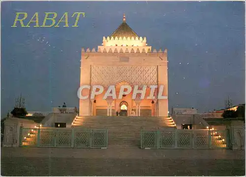 Moderne Karte Rabat Mausolee de Sa majeste le Roi Mohammed V