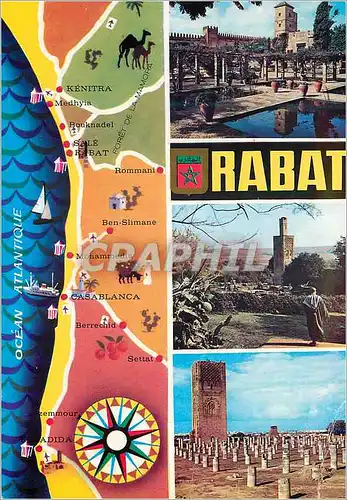 Cartes postales moderne Rabat Jardin des Oudaias