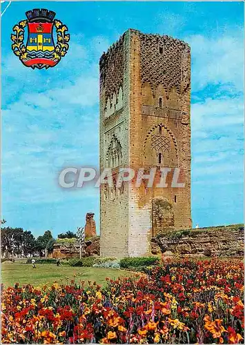 Cartes postales moderne Rabat Armoiries de la Ville et La Tour Hassan