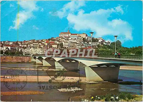 Cartes postales moderne Portugal Coimbra Pont Sainte Claira et Univeristte