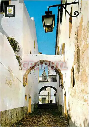 Moderne Karte Portugal Evora Le Passage de la Masque Rue typique