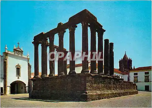 Cartes postales moderne Portugal Evora Les Ruines du temple Romain ou de Diana