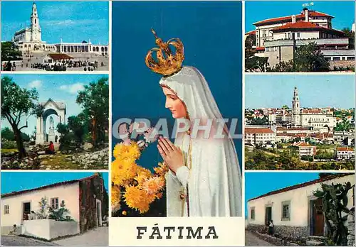 Moderne Karte Portugal Fatima Souvenir