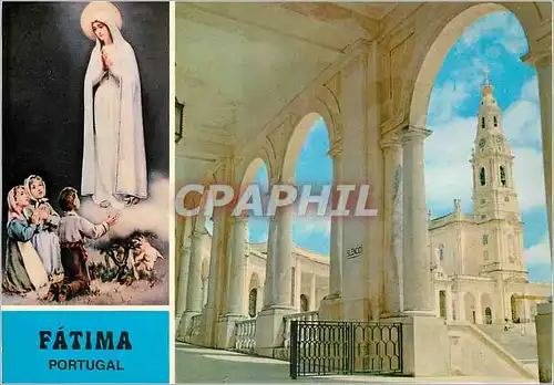 Cartes postales moderne Portugal Fatima Basilique et les colonnades