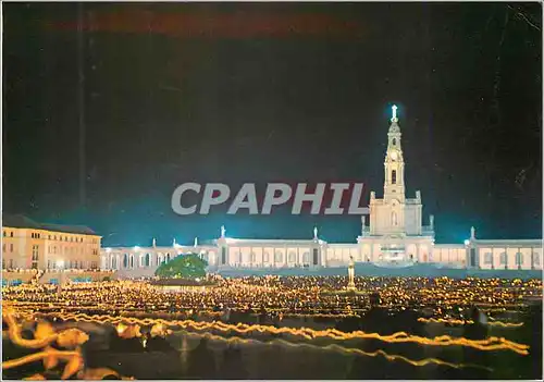 Moderne Karte Portugal Fatima Procession de nuit
