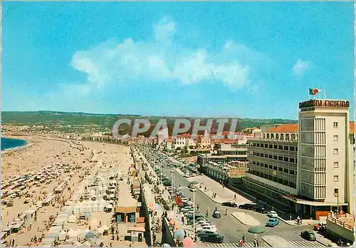Cartes postales moderne Portugal Figueira da Foz Avenue Dr Oliveira Salazar Plage et Grand Hotel