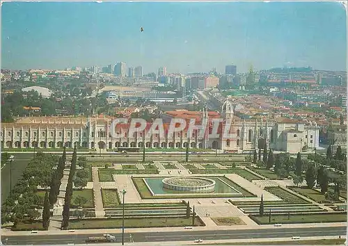 Moderne Karte Lisboa Mosteiro dos Jeronimos e Zona de Belem