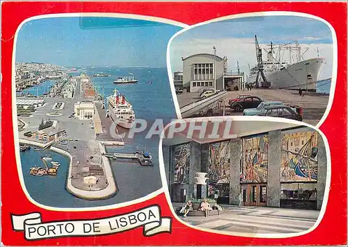 Cartes postales moderne Lisboa Station Maritime Bateau