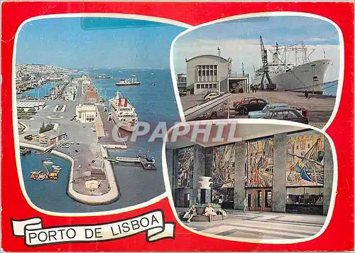 Moderne Karte Lisboa Station Maritime Bateau