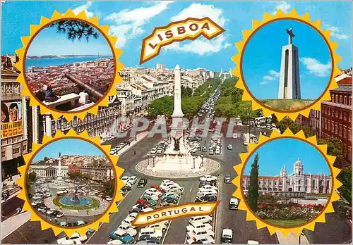 Cartes postales moderne Lisboa Souvenir de Lisbonne