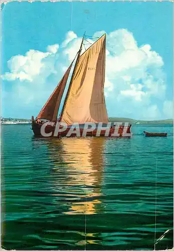 Cartes postales moderne Lisboa Gabare dans le Tage Bateau