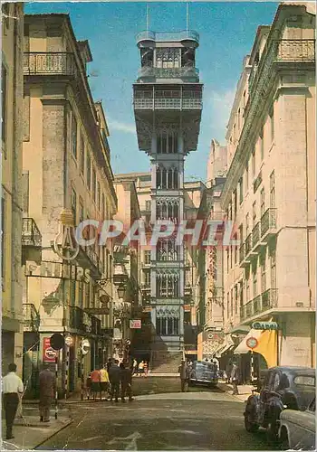 Moderne Karte Lisboa Ascenseur de Sta Justa