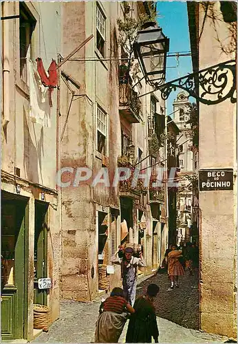 Moderne Karte Lisboa Le Vieux quartier d'Alfama