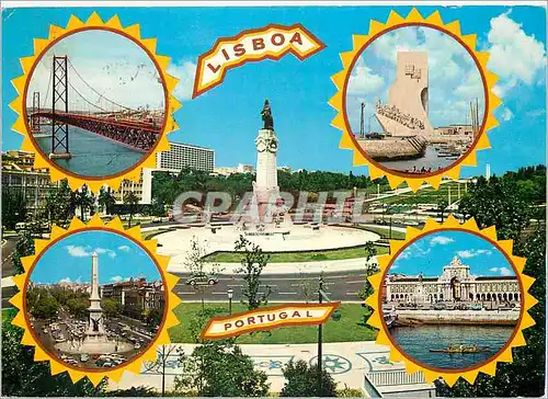 Cartes postales moderne Lisboa Souvernir de Lisbonne