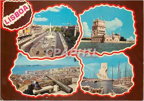 Cartes postales moderne Lisboa Souvernir de Lisbonne