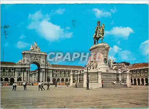 Cartes postales moderne 152 lisboa portugal place du commerce