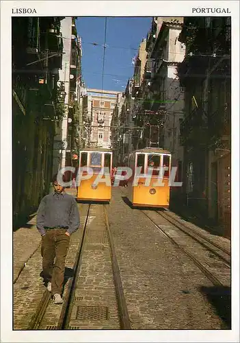 Cartes postales moderne 209 lisboa portugal elevador da bica Tramway