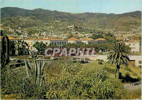 Moderne Karte Madeira funchal vu du parc de sainte catherine