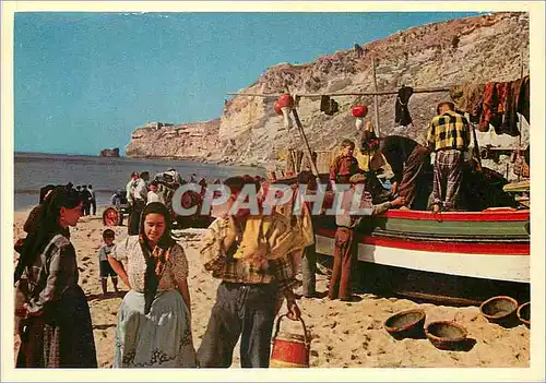 Cartes postales moderne 5 nazare portugal pescadores de nazare Bateaux