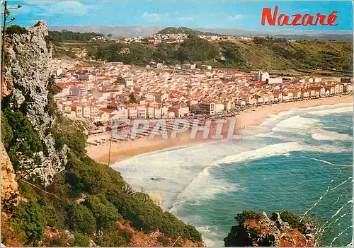 Cartes postales moderne 562 nazare portugal vue generale