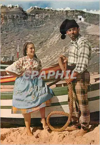 Moderne Karte 9 nazare portugal les amoureux