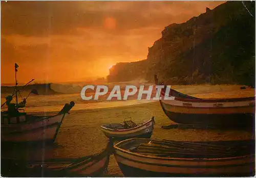 Cartes postales moderne 463 nazare portugal le coucher du soleil