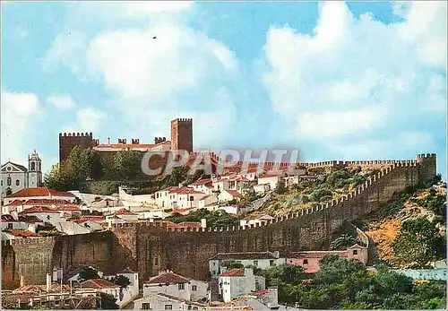 Moderne Karte 73 obidos portugal les muraille et la ville