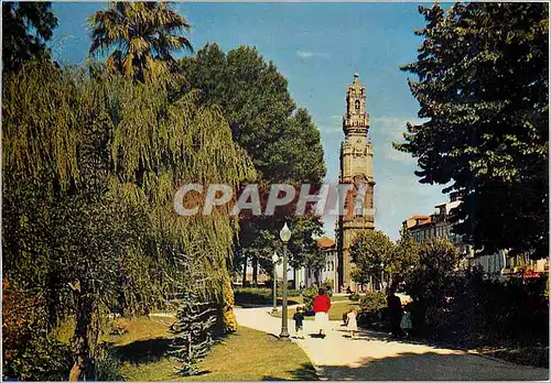 Cartes postales moderne Portugal 47 the tower of igreja dos clerigos seen from the gardens of joao