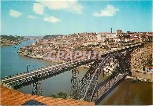 Cartes postales moderne N 4 porto portugal pont de don luis et vue partielle