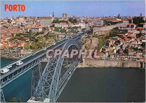 Cartes postales moderne Porto pont de luiz et vue partielle portugal
