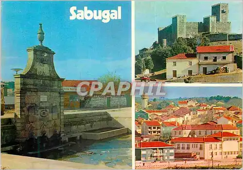 Cartes postales moderne Ref 9356 sabugal portugal la fontaine le chateau