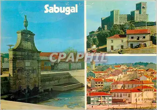 Moderne Karte Ref 9356 sabugal portugal le fontaine le chateau