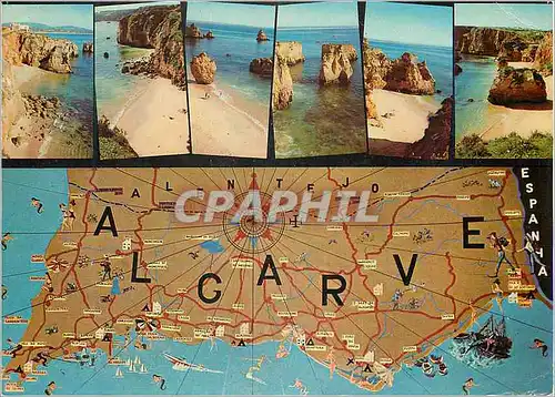 Moderne Karte Algarve soltodo o ano portugal