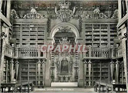 Cartes postales moderne Coimbra portugal universidade biblioteca Bibliotheque
