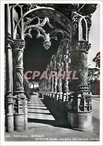 Cartes postales moderne 256 portugal bussaco interior duma galeria do palace hotel