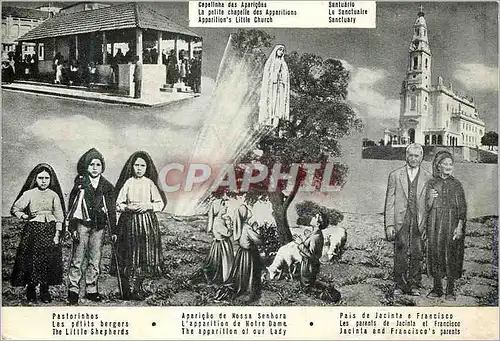 Cartes postales moderne Les petits bergers L'apparition de Notre Dame Les parents de Jacinda et Francisco