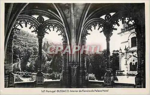 Cartes postales moderne 147 portugal bussaco interior da floreira do palace hotel