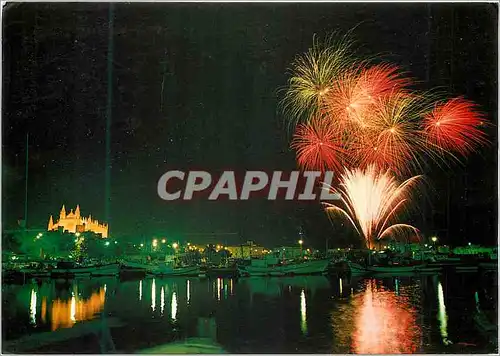 Cartes postales moderne N 594 noche de fiesta palma de mallorca