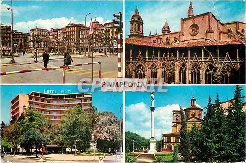 Cartes postales moderne Pamplona 60 place hotel cloitre inmaculada