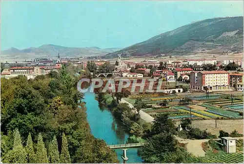 Cartes postales moderne 4 Pamplona la riviere arga et quartier de la rochapea