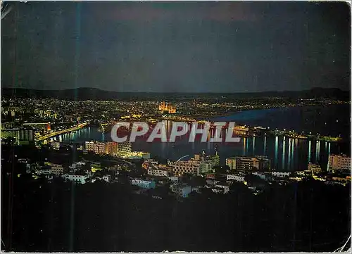 Cartes postales moderne Palma de mallorca la bahia de noche