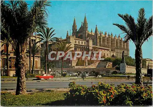 Moderne Karte Mallorca(baleares) espana palma la catedral(siglo xiii)