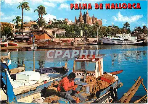 Cartes postales moderne N 1 Palma (puerto de pescadores) mallorca