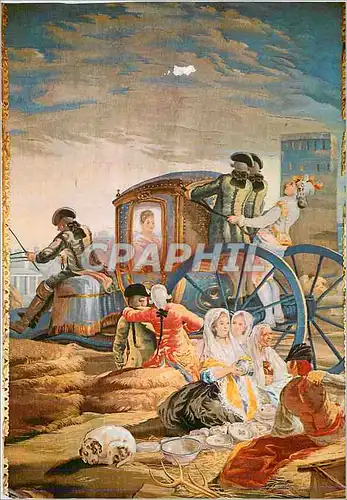 Cartes postales moderne 936 el escorial palais tapisserie le marchand de poterie