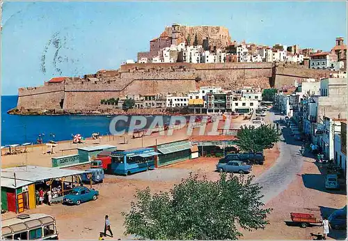 Cartes postales moderne Peniscola(castellon) plage et vue partielle