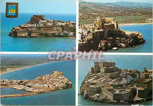 Moderne Karte Peniscola vue d ensemble